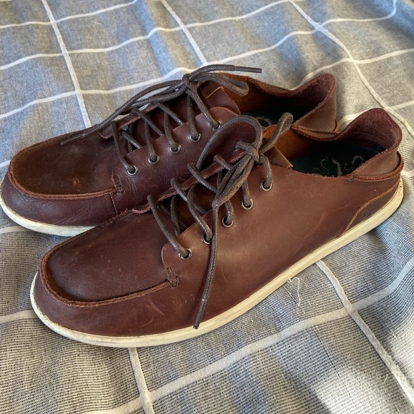 OluKai Other - OluKai Nalukai Brown Leather Men’s 10.5